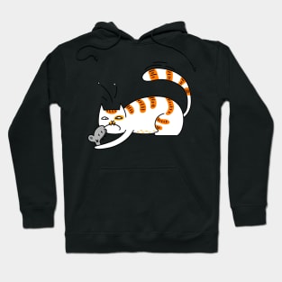 cat and mouse Hoodie